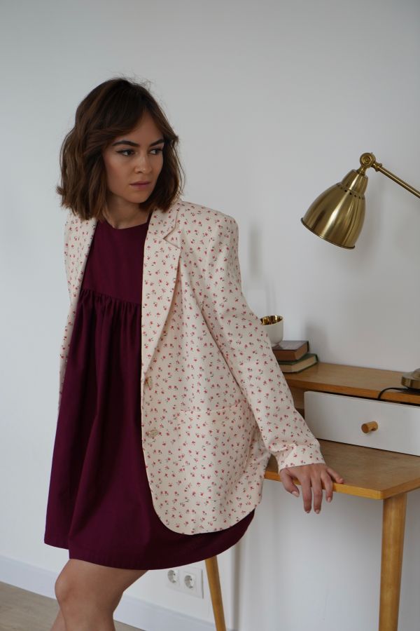 Сарафан Molle из теплого хлопка винный