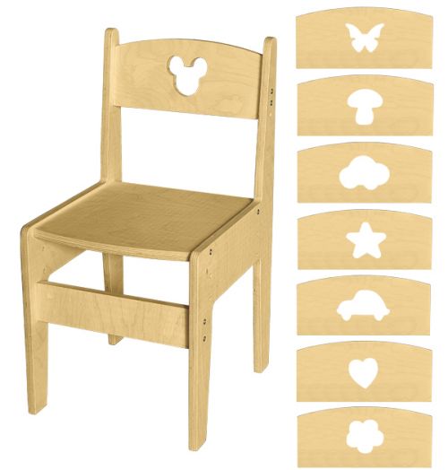 РК-М-6 Стул из фанеры регулируемый "Вырастайка"