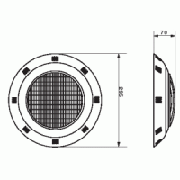 Прожектор (8 Вт/12В) c LED- элементами Emaux LEDP-100 (Opus)