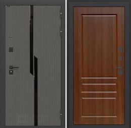 Дверь входная Лабиринт CARBON 03 Орех бренди