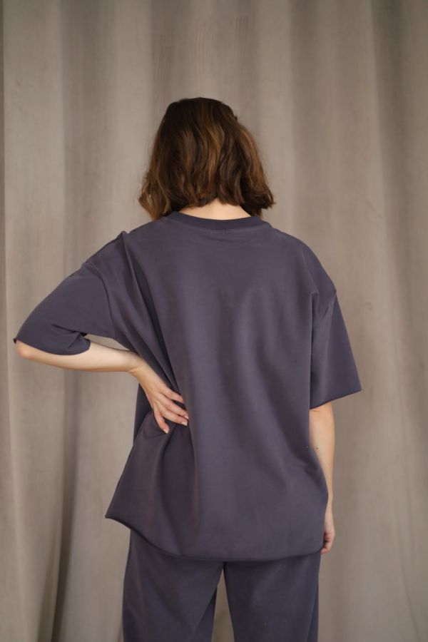 Футболка оверсайз графит