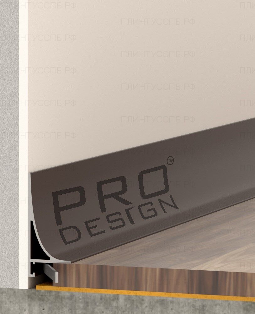 Плинтус Pro Design Corner L 584 Коньяк анодированный