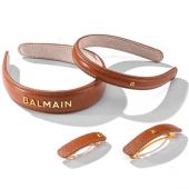 Balmain Hair Couture Заколка-автомат Ривьера M Riviera Barrette Cognac Medium