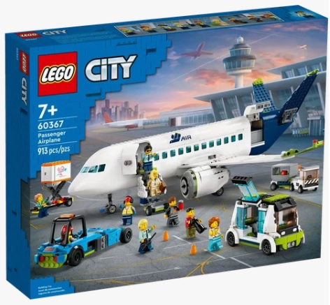 Конструктор LEGO City 60367 Passenger Airplane, 913 дет.