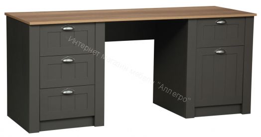 Стол письменный Прованс 37.14, Диамант серый/Дуб каньон