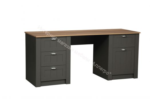 Стол письменный Прованс 37.14, Диамант серый/Дуб каньон