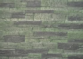Искусственный Камень Русский Камень Сланец Классический Зелёный Лофт Артикул 02.31 Ш37хВ9.3 см 1м2.