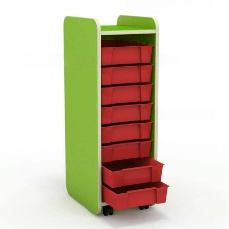 РМ-П1.7 Стойка с пластмассовыми ящиками