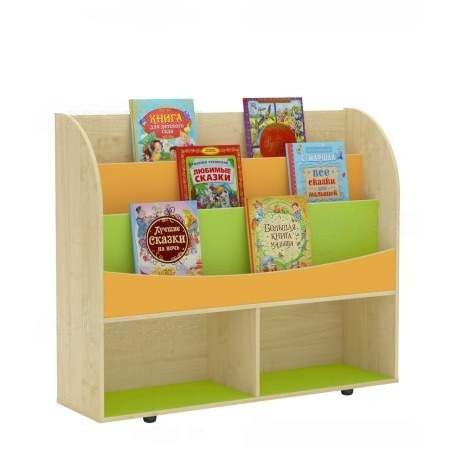 РМ-П5.2 Стеллаж-витрина книжная без дверей (3 яруса)