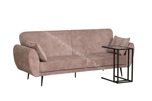 Стол приставной Скандик 42.24 (со стеклом), металл Чёрный