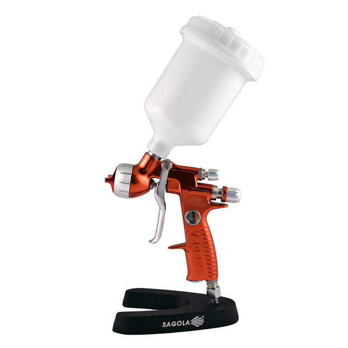 Sagola 4600 DIGITAL Краскораспылитель для лака с воздушной головой Clear, дюзой 1,4 и электронным встроенным манометром