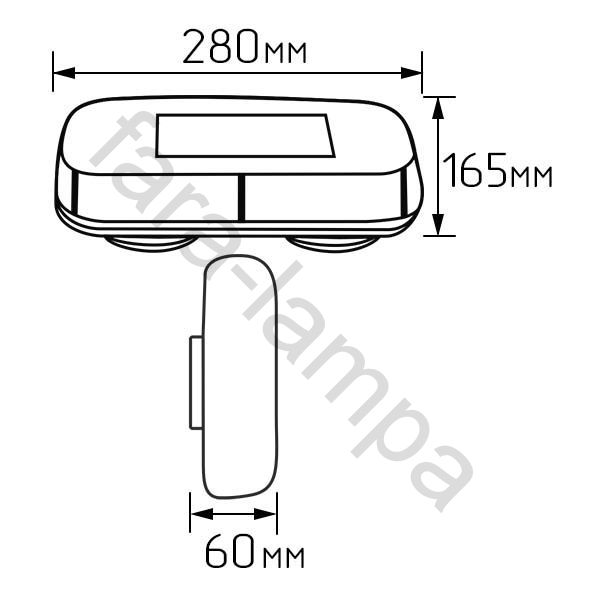 Мигалка оранжевая светодиодная