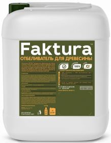 Отбеливатель Древесины Faktura 1л для Наружных и Внутренних Работ без Хлора / Фактура.