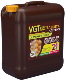 Антисептик VGT Bio Биозащита Дерево 10кг на Водной Основе от Плесени и Грибка 2 в 1 Уничтожение и Профилактика.