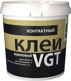 Клей Контактный ВГТ 0.9кг для Полиэтилена, Полипропилена Акриловый.*