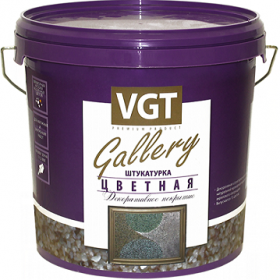 Декоративная Штукатурка VGT Gallery 18кг №10 на Основе Мраморной Крошки, Размер Зерна 1-1.5мм / ВГТ.