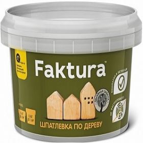 Шпатлевка по Дереву Faktura 0.8кг Белая Акриловая для Наружных и Внутренних Работ / Фактура.