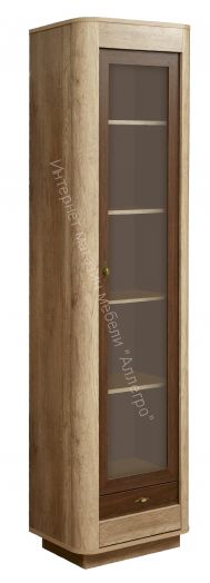 Шкаф витрина 34.06 Фантазия, Дуб каньон/Дуб кальяри