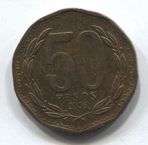 50 песо 2006 Чили