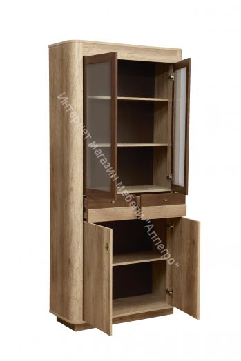 Шкаф витрина 34.05 Фантазия, Дуб каньон/Дуб кальяри