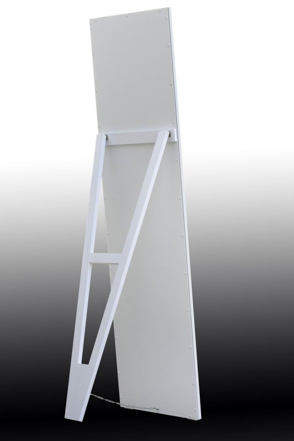 Зеркало напольное в раме на деревянной подставке в рост для дома салона офиса Gold small glossy 45х169 золото