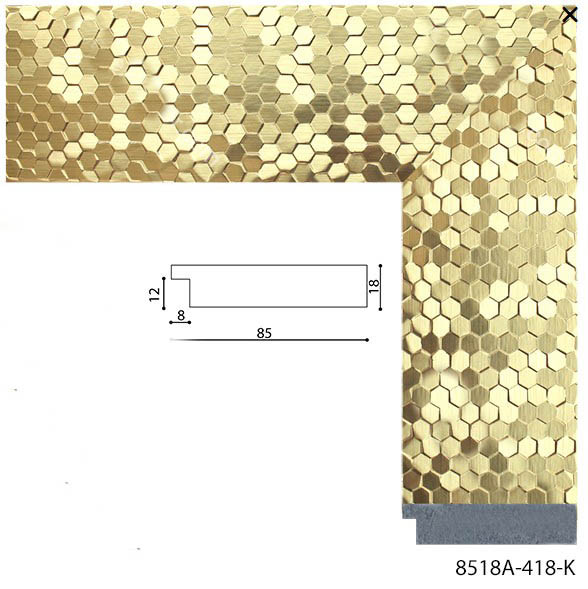 Зеркало напольное в раме на деревянной подставке в рост для дома салона офиса Gold beehive 60х174 см золото