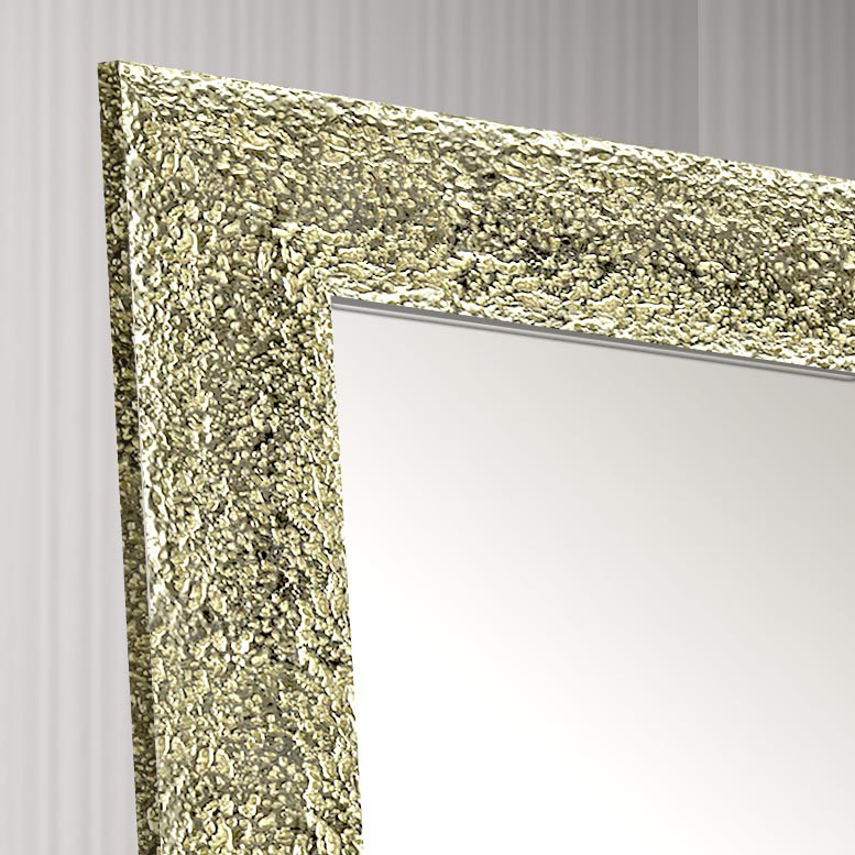 Зеркало напольное в раме на деревянной подставке в рост для дома салона офиса Golden crum 60х174 см золото