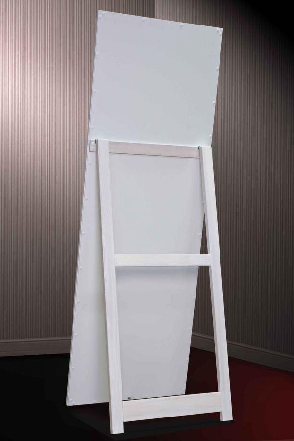 Зеркало напольное в раме на деревянной подставке в рост для дома салона офис Graphite beehive 60х174 см графит