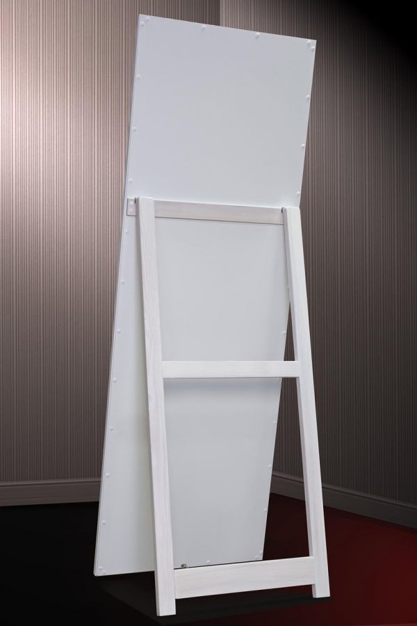 Зеркало напольное в раме на деревянной подставке в рост для дома салона офис Gray sun 60х174 см серый