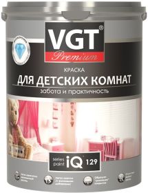 Краска для Детских Комнат VGT Premium IQ 129 2л (3.1кг) Экологичная / ВГТ Премиум