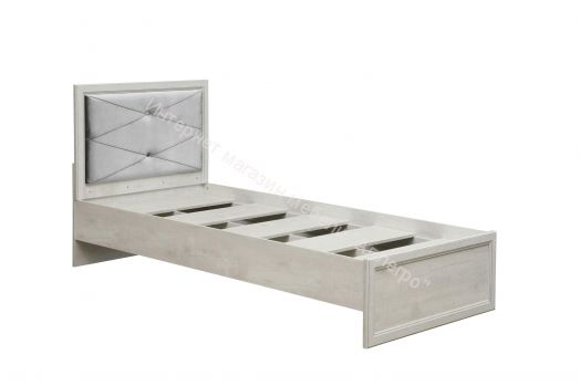 Кровать односпальная 32.23 Сохо (900), Бетон пайн белый/Бетон пайн белый патина