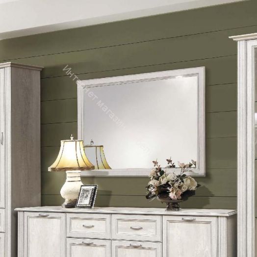 Зеркало навесное 32.15 Сохо, Бетон пайн белый патина