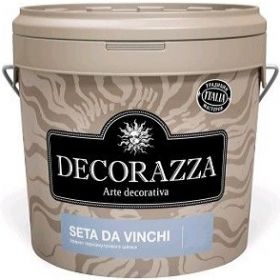 Краска с Эффектом Перламутрового Шёлка Decorazza Seta Da Vinci 1кг SD 001/ Декоразза Сета Да Винчи.