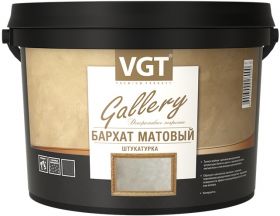 Декоративная Штукатурка Бархат Матовый VGT Gallery 1кг Белая с Перламутровым Пигментом / ВГТ