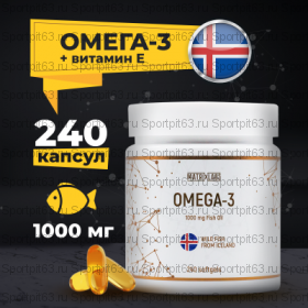 Matrix Labs Omega-3 Iceland 1000 мг. + Vitamin E  (90,240 капс)