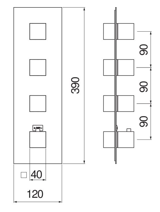 Смеситель для душа Nobili Seven WE00103/Q схема 2