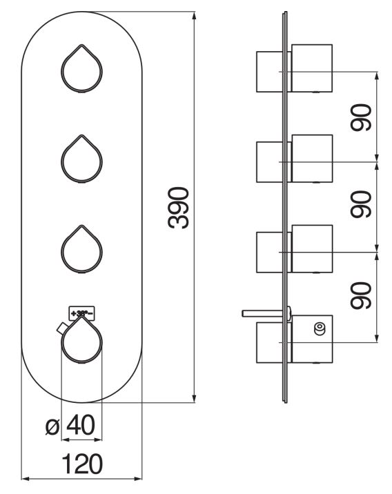 Смеситель для душа Nobili Dress DS106103 ФОТО