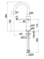 Смеситель для раковины Nobili Velis VE125138/3 схема 2