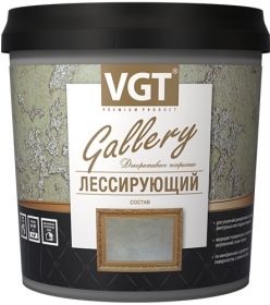 Лессирующий Состав Матовый VGT Gallery 2.2кг Полупрозрачный для Декоративных Штукатурок / ВГТ Лессирующий Матовый