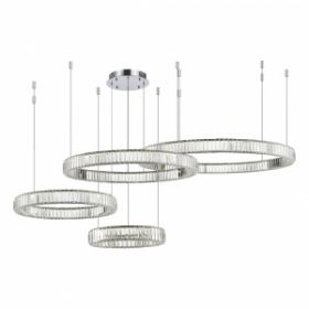 Люстра Подвесная ST-Luce SL1622.103.04 Хром/Прозрачный LED 1*190W 4000K / СТ Люче