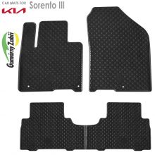 Коврики KIA Sorento III от 2015 - 2020 в салон резиновые Gumarny Zubri (Чехия) - 4 шт.