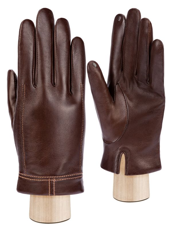 Перчатки мужские ш+каш. TOUCH F-IS3149 d.brown ELEGANZZA