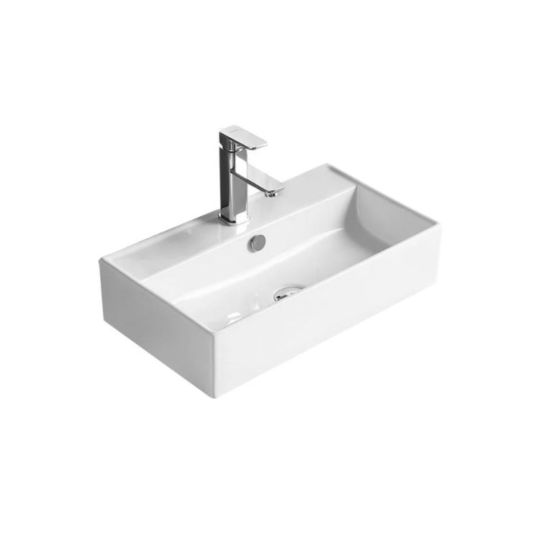 Изображение Керамическая накладная или подвесная раковина SantiLine SL-1098 55 х 32