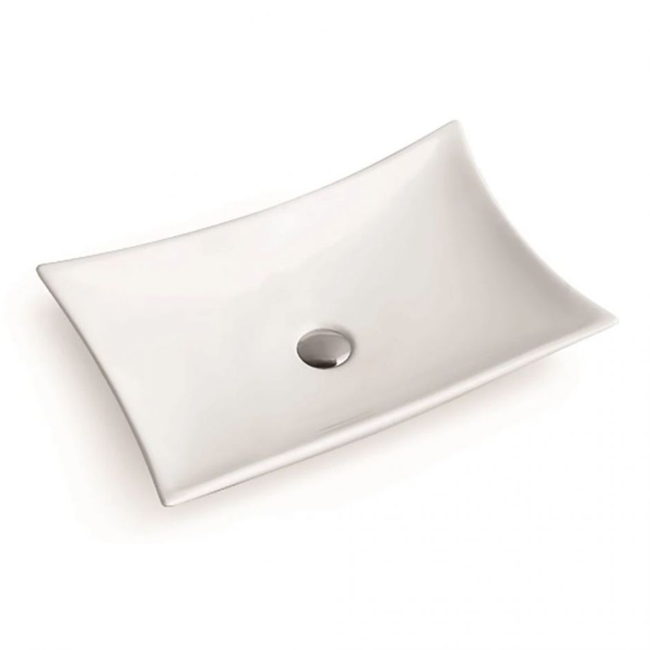 Изображение Керамическая накладная раковина SantiLine SL-1062 57,5 х 38