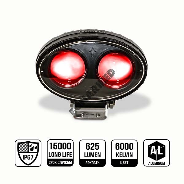 Фара опасная зона RZ3-9W стрелка