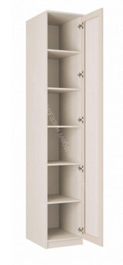 Шкаф - пенал 06.25 Габриэлла, Вудлайн кремовый/Сандал белый/патина