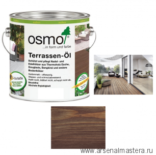 Масло для террас Osmo 021 Дуб мореный 2,5 л Terrassen-Ole для наружных работ Osmo-021-2,5 11500156