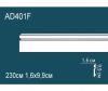 Молдинг Perfect AD401F Гибкий Д240xШ1.6xВ9.9 см /Перфект.