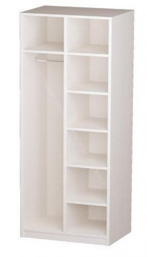 Шкаф для одежды 06.55 Габриэлла с зеркалом (800), Вудлайн кремовый/Сандал белый/патина