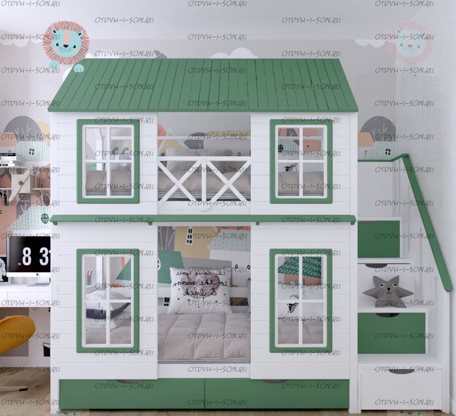 Кровать двухъярусная Домик Felicia